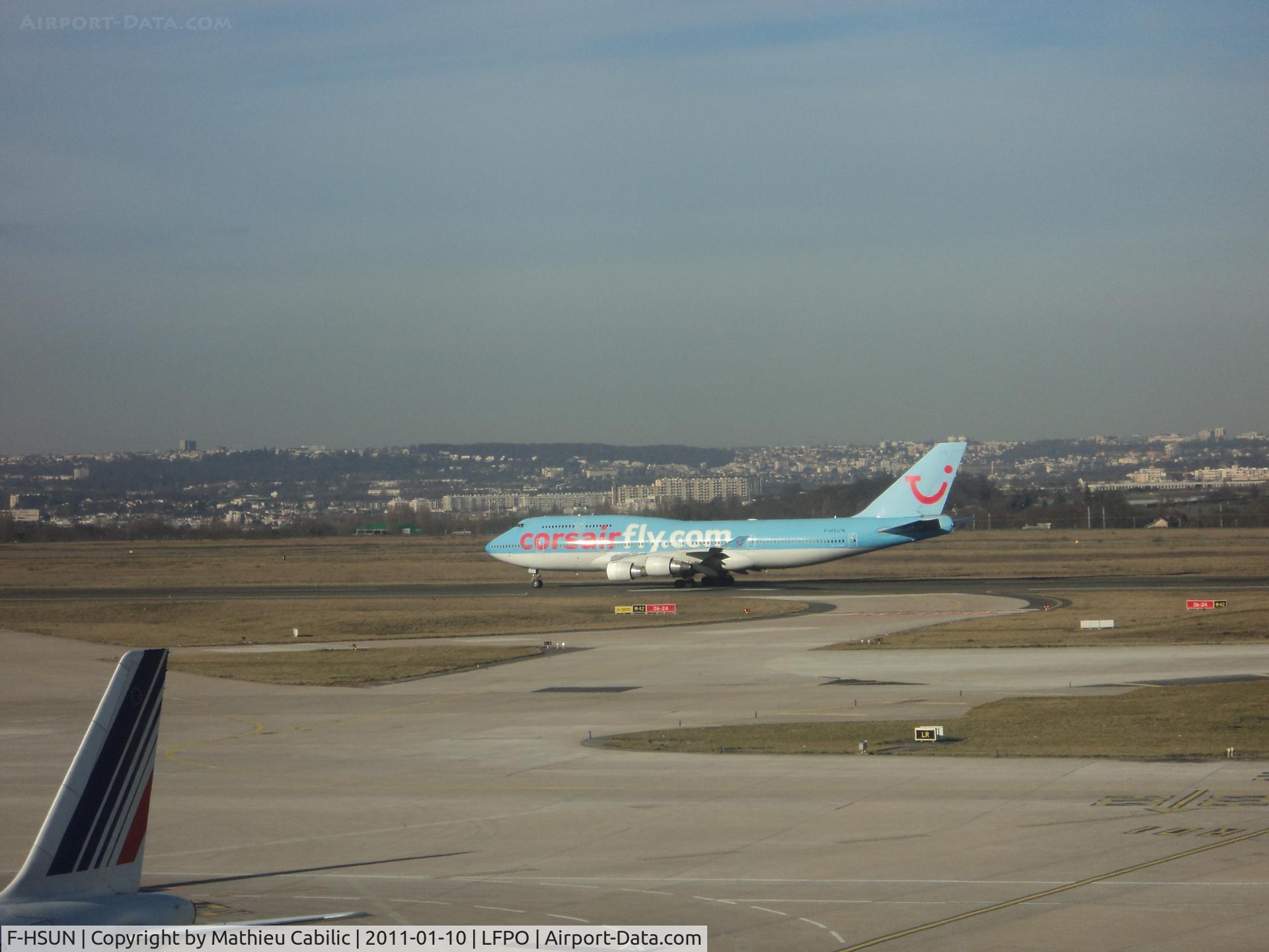 F-HSUN, 1993 Boeing 747-422 C/N 26880, Boeing 747-422 landed runway 24 on Paris Orly