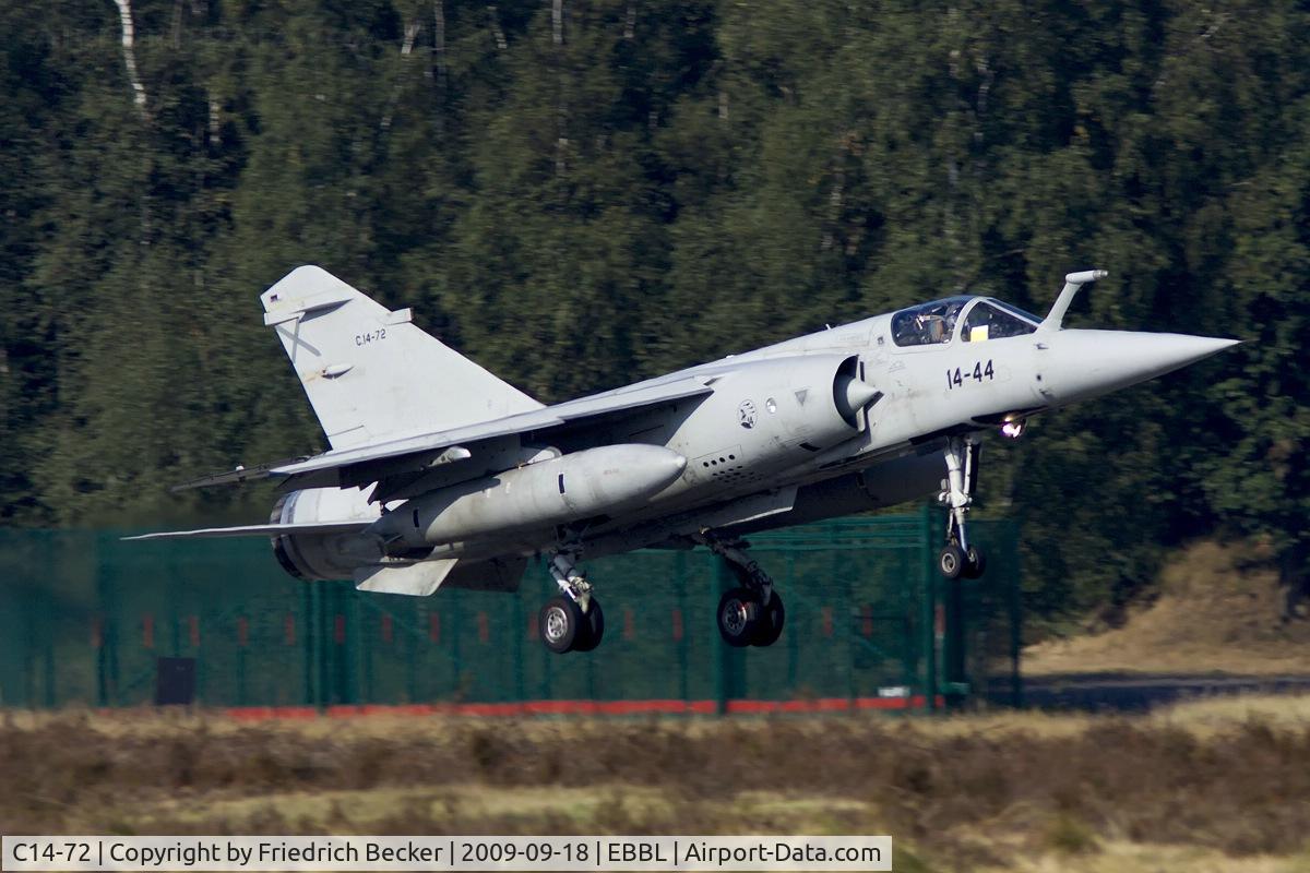C14-72, Dassault Mirage F.1M C/N SPF172, moments prior touchdown