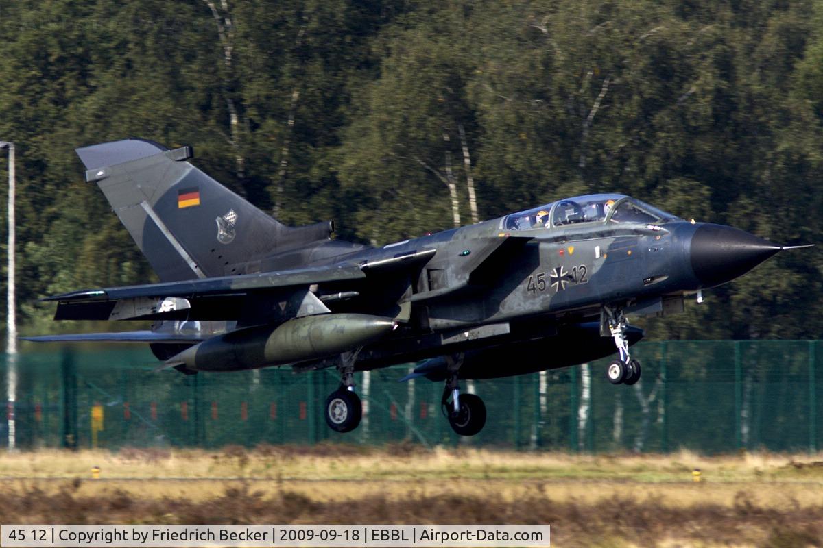 45 12, 1986 Panavia Tornado IDS(T) C/N 533/GT048/4212, moments prior touchdown