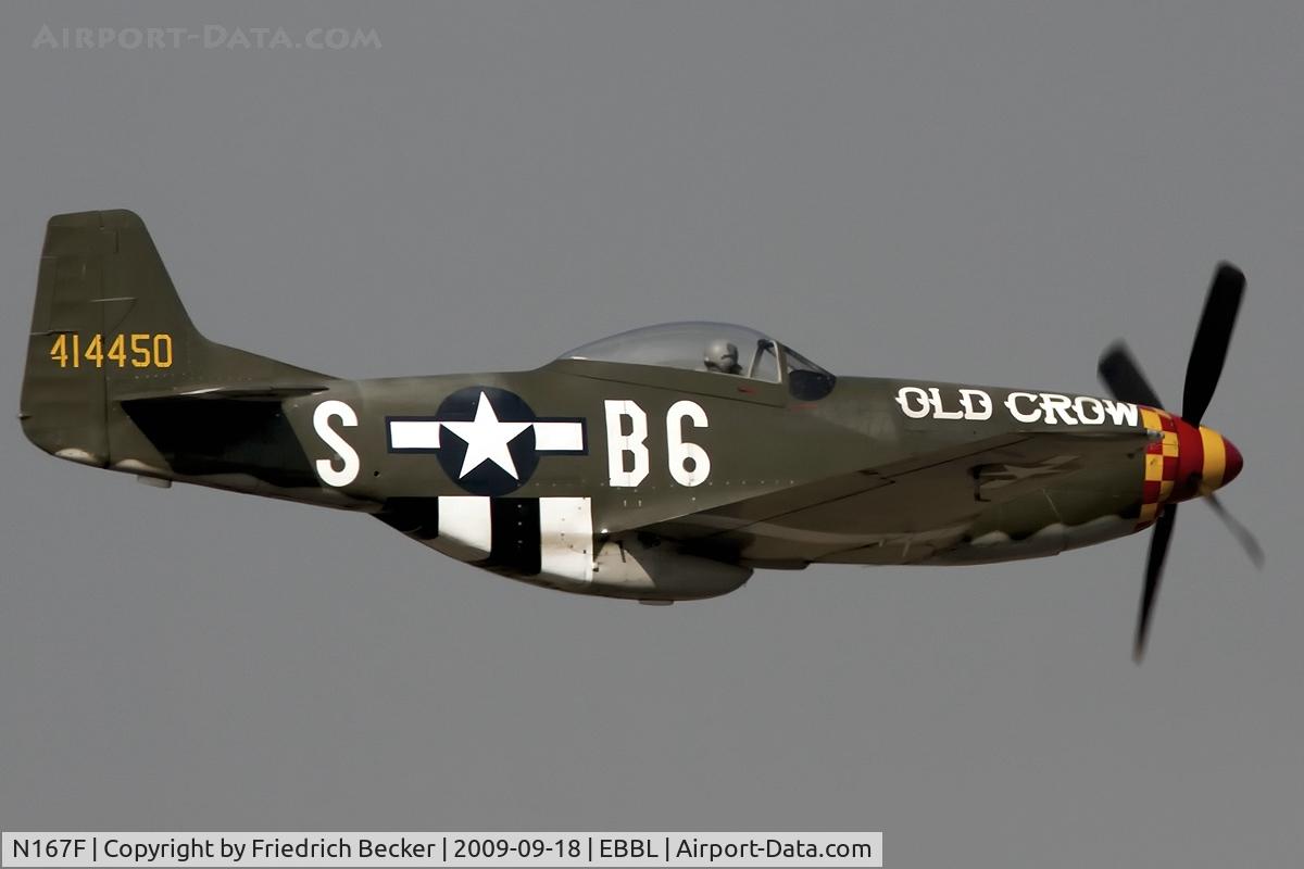 N167F, 1944 North American P-51D Mustang C/N 122-40417, low approach