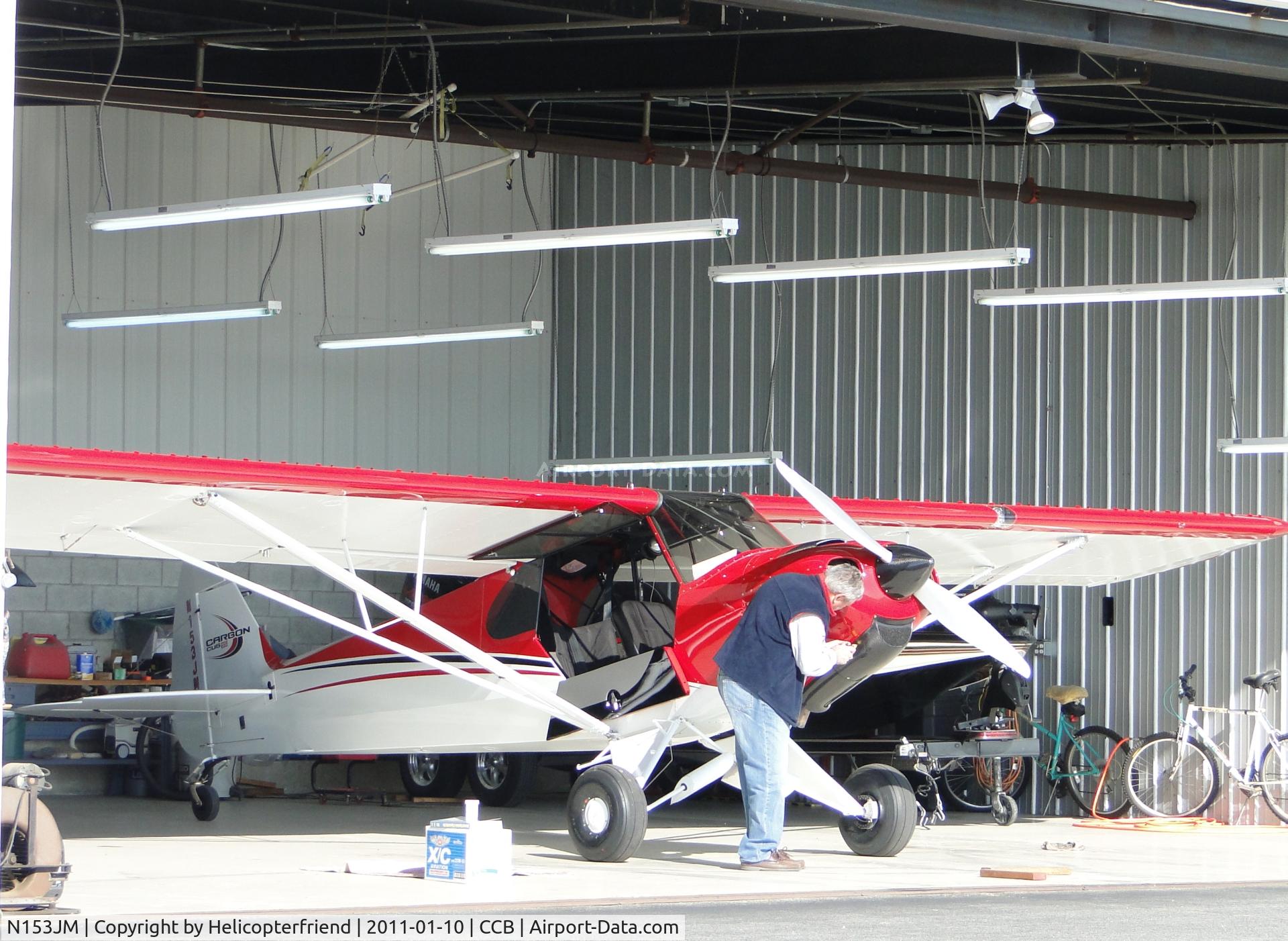 N153JM, Cub Crafters CC11-160 Carbon Cub SS C/N CC11-00153, Parked in the hanger and being worked on
