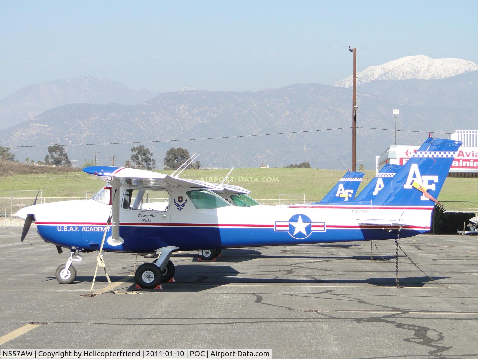 N557AW, 1975 Cessna 150M C/N 15077067, Parked, secured at Ballard Aviation parking area