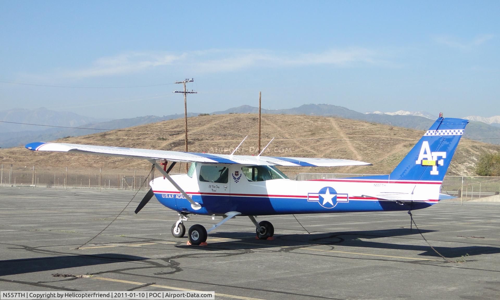 N557TH, 1975 Cessna 150M C/N 15077111, Parked, secured at Ballard Aviation parking area