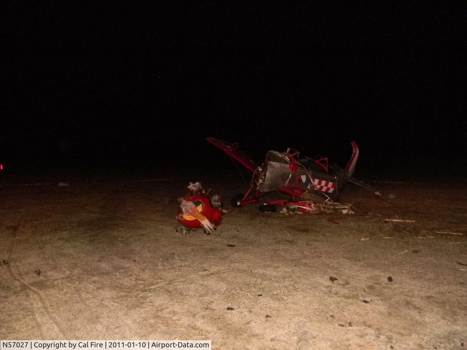 N57027, 1942 Ryan Aeronautical ST3KR C/N 1594, Crashed at Warner Springs Airport during 15-20 gusts.