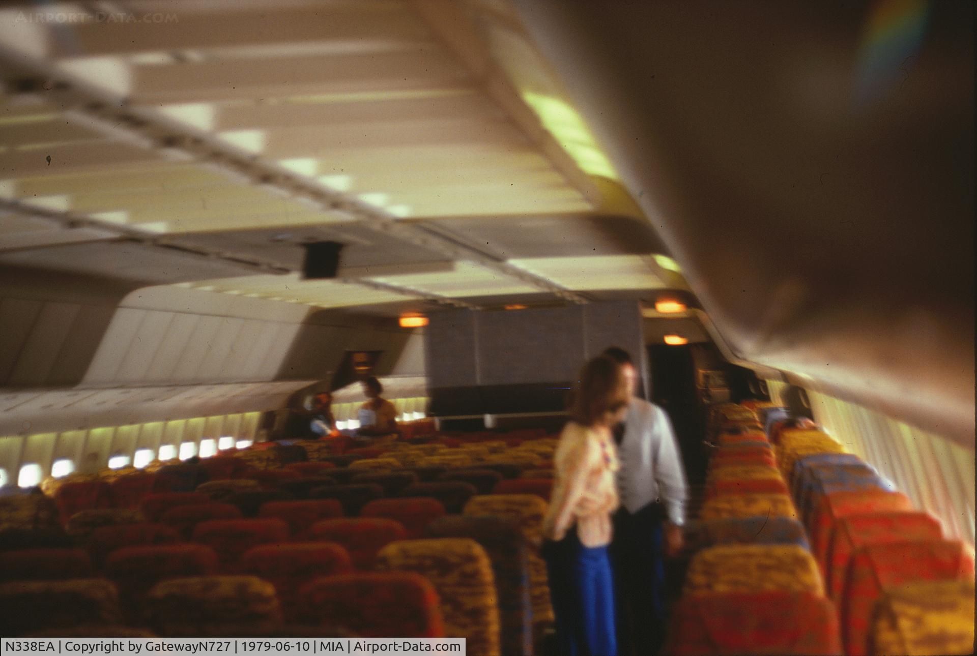N338EA, 1978 Lockheed L-1011-385-1 TriStar 1 C/N 193A-1153, Eastern Airlines L-1011 coach, June, 1979.