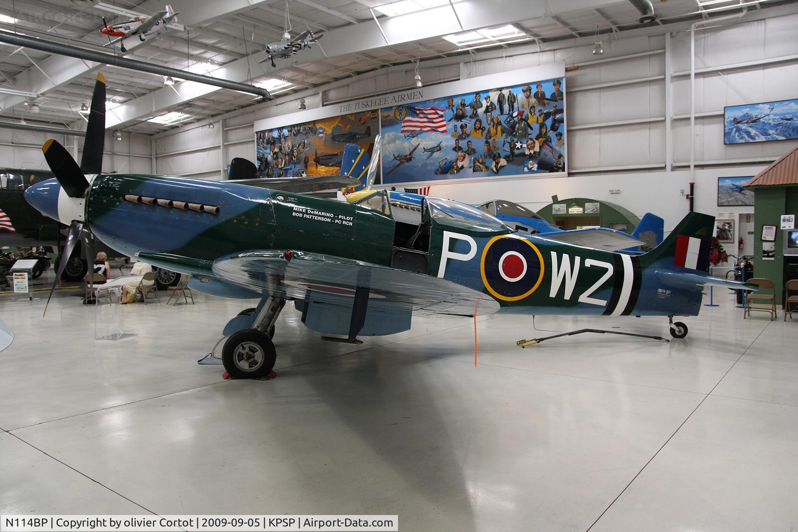 N114BP, 1945 Supermarine 379 Spitfire FR.XIVc C/N 6S/648206, Hope she will have a correct paint scheme someday...