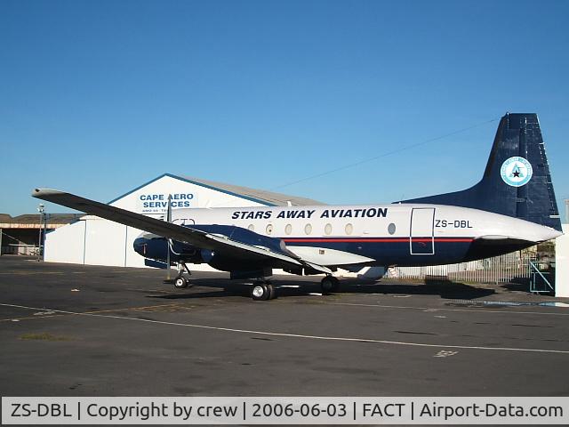 ZS-DBL, 1975 Hawker Siddeley HS.748 Series 2B C/N 1737, taken just before to be reistered as ZS-DBL