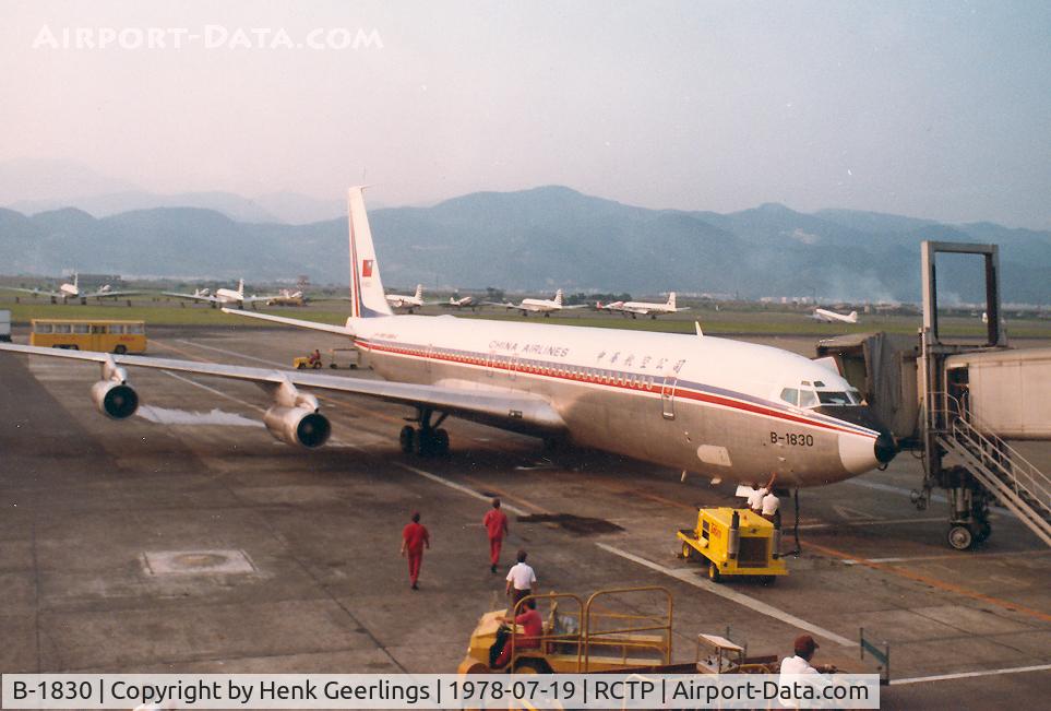 B-1830, 1966 Boeing 707-324C C/N 19178, Taipei Airport , 1978