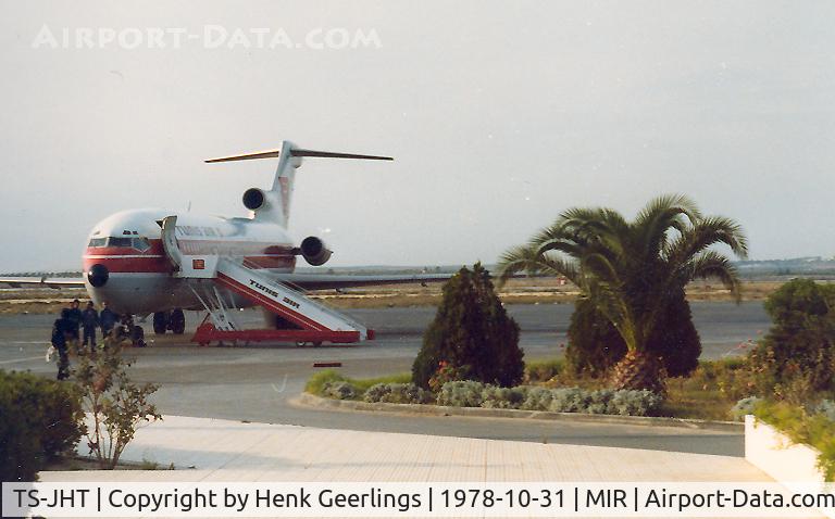TS-JHT, 1976 Boeing 727-2H3 C/N 21235, Monastir Airport , 1978 , flight Tunis Air via LUX to AMS