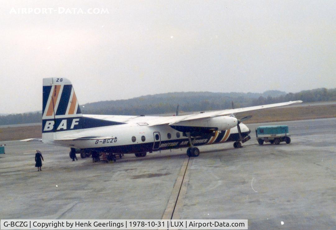 G-BCZG, 1961 Handley Page HPR-7 Herald 202 C/N 159, Findel Airport - LUX