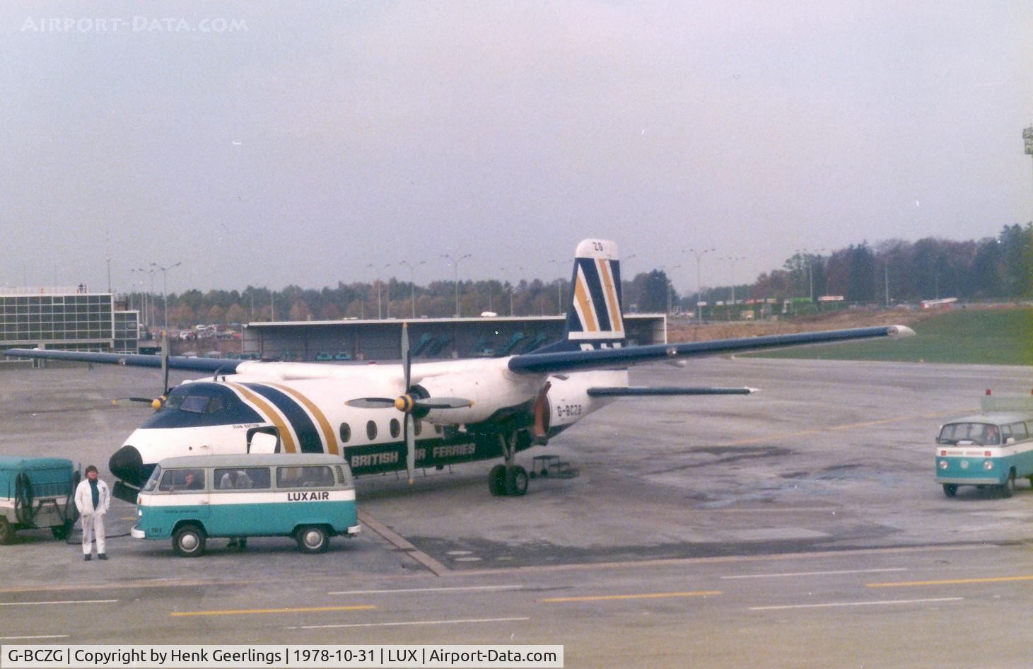 G-BCZG, 1961 Handley Page HPR-7 Herald 202 C/N 159, Findel Airport - Luxemburg