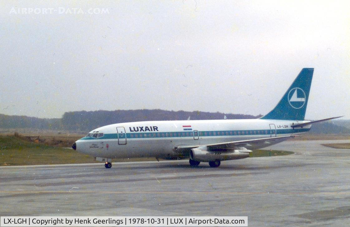 LX-LGH, 1977 Boeing 737-2C9 C/N 21443, Findel Airport , LUX