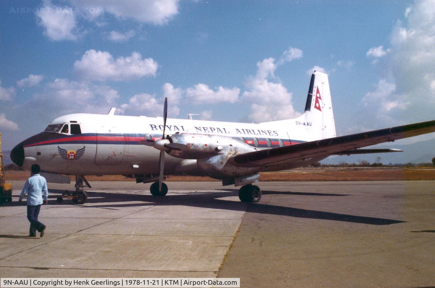 9N-AAU, 1969 Hawker Siddeley HS.748 Series 2A C/N 1671, Kathmandu , Nov '78