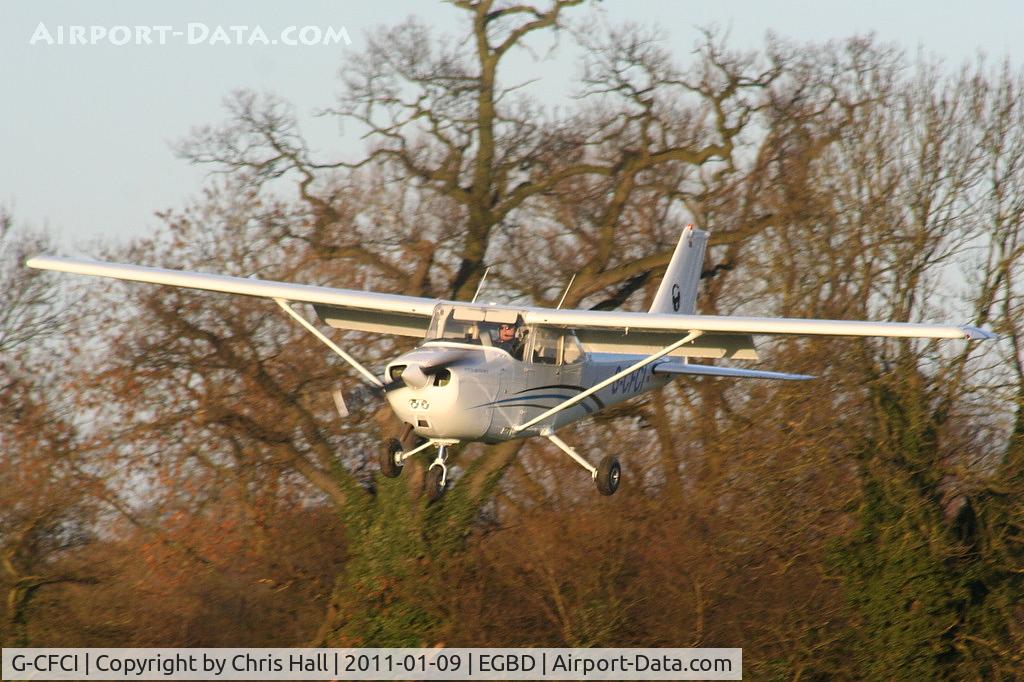 G-CFCI, 1980 Reims F172N Skyhawk C/N 2005, on approach at Derby airfield