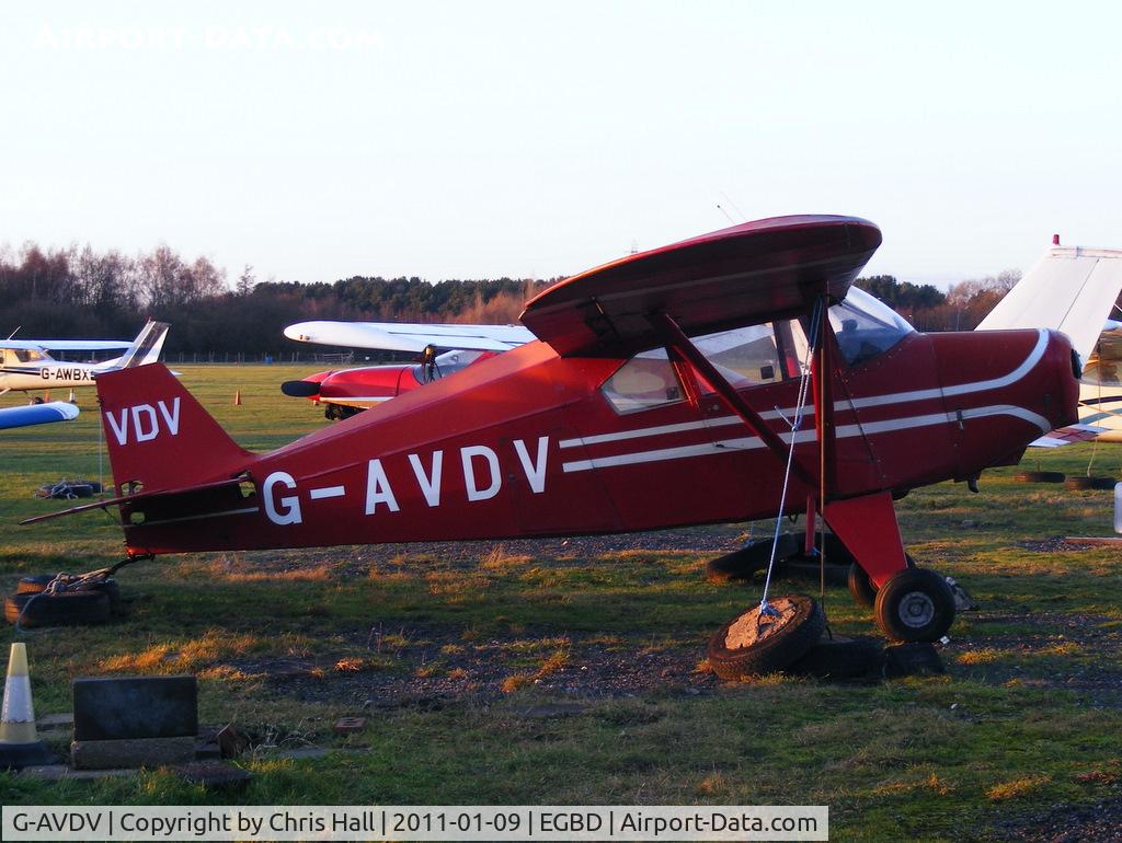 G-AVDV, 1956 Piper PA-22-150 Tri-Pacer C/N 22-3752, at Derby airfield