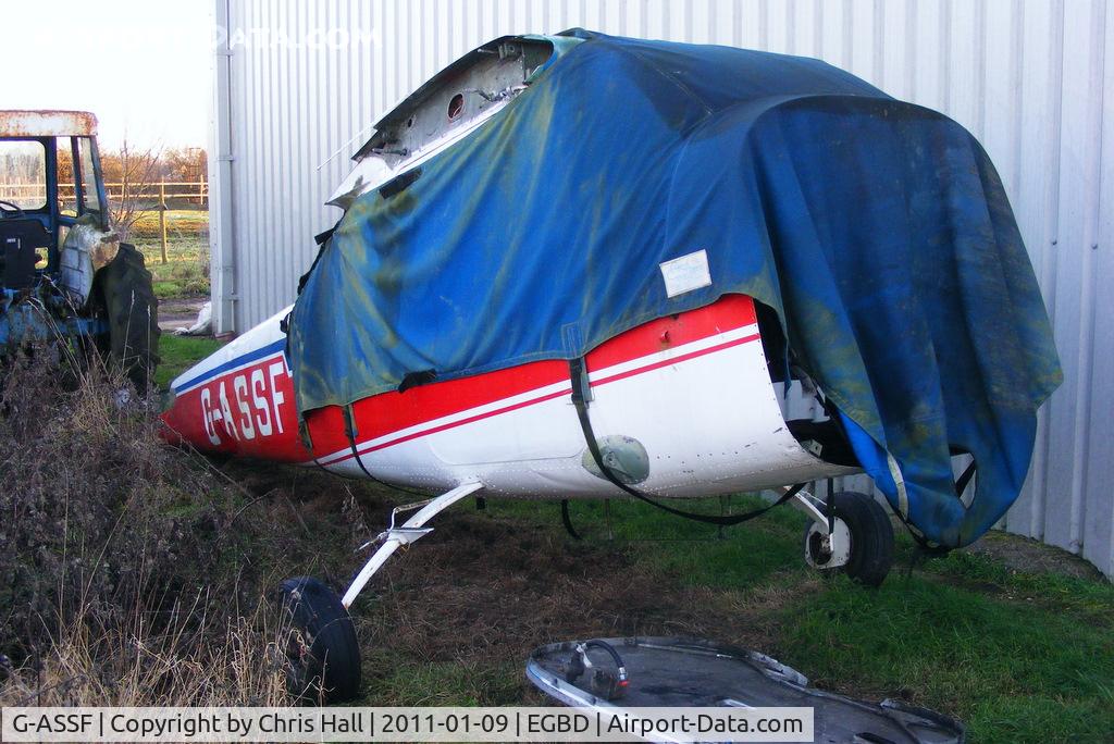 G-ASSF, 1964 Cessna 182G Skylane C/N 182-55593, damaged in an accident while departing from Eddsfield Airfield, East Yorkshire in December 2007