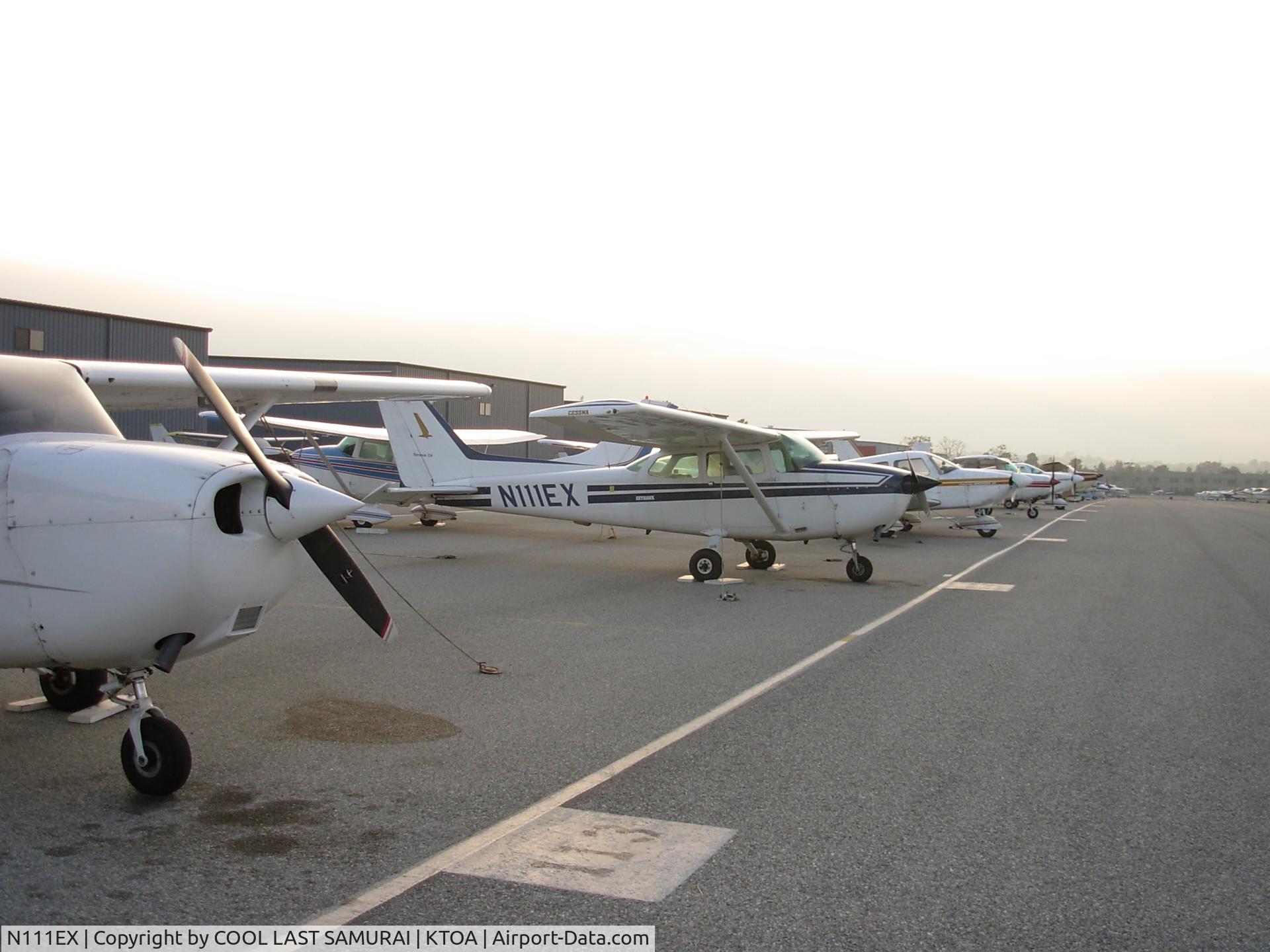 N111EX, 1981 Cessna 172P C/N 17275024, 1EX parked at Benbow Aviation, Torrance Airport