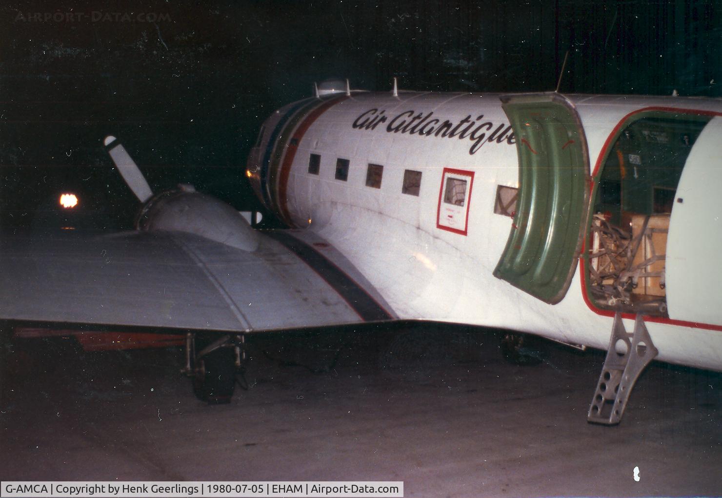 G-AMCA, 1945 Douglas DC-3C-R-1830-90C (C-47B) C/N 32966, Night Cargo flt AMS - Gatwick, operated by Air Atlantique  for British Caledonian