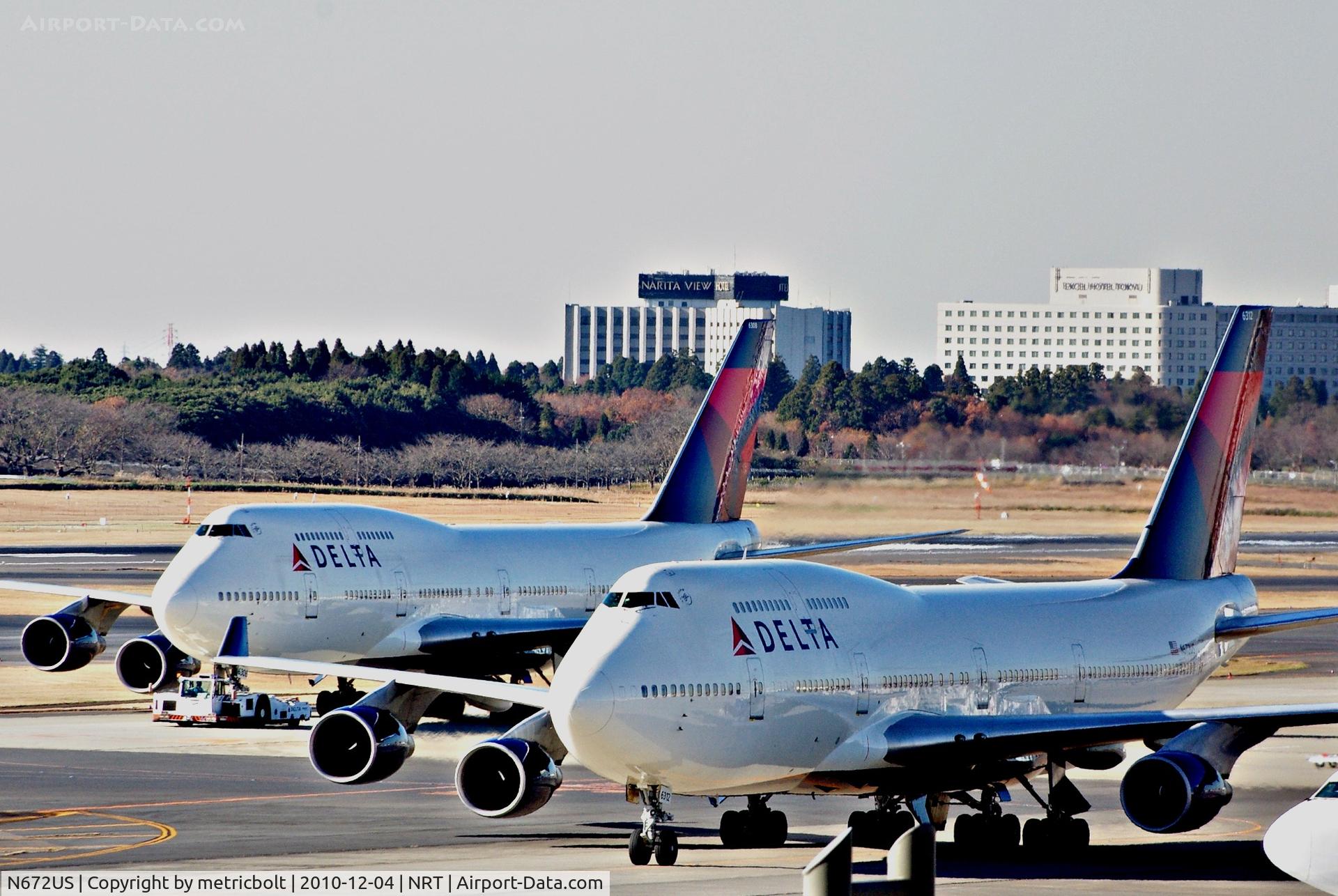 N672US, 1999 Boeing 747-451 C/N 30267, In its latest guise at Narita airport