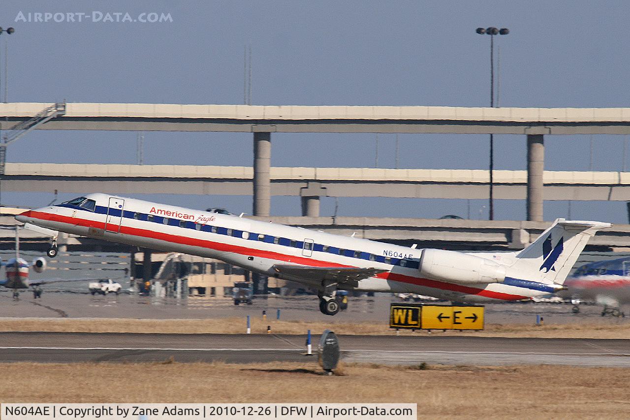 N604AE, 1998 Embraer ERJ-145LR (EMB-145LR) C/N 145058, American Airlines at DFW Airport