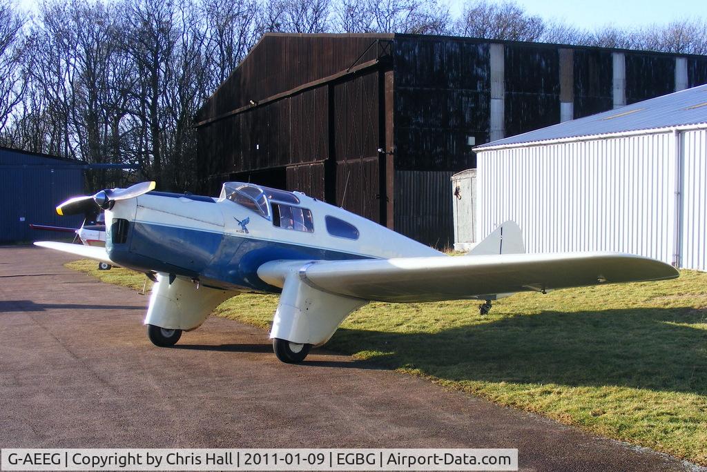G-AEEG, 1936 Miles M-3A Falcon Major C/N 216, visitor from Old Warden
