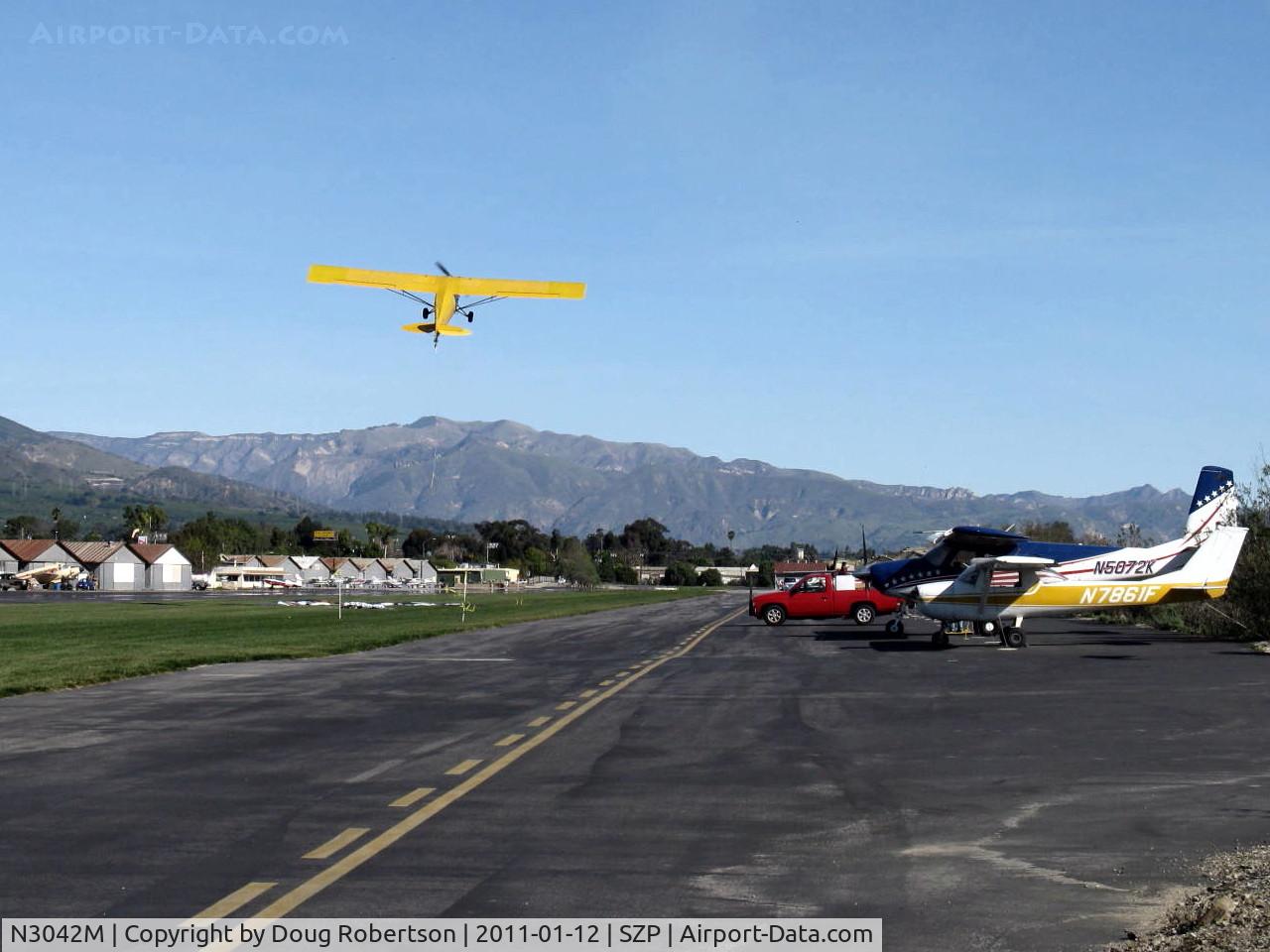 N3042M, 1947 Piper PA-12 Super Cruiser C/N 12-1734, 1947 Piper PA-12 SUPER CRUISER, Lycoming O-360 180 Hp upgrade operated uncowled (field approval), Restricted class, banner tow pickup-missed at Rwy 04R grass