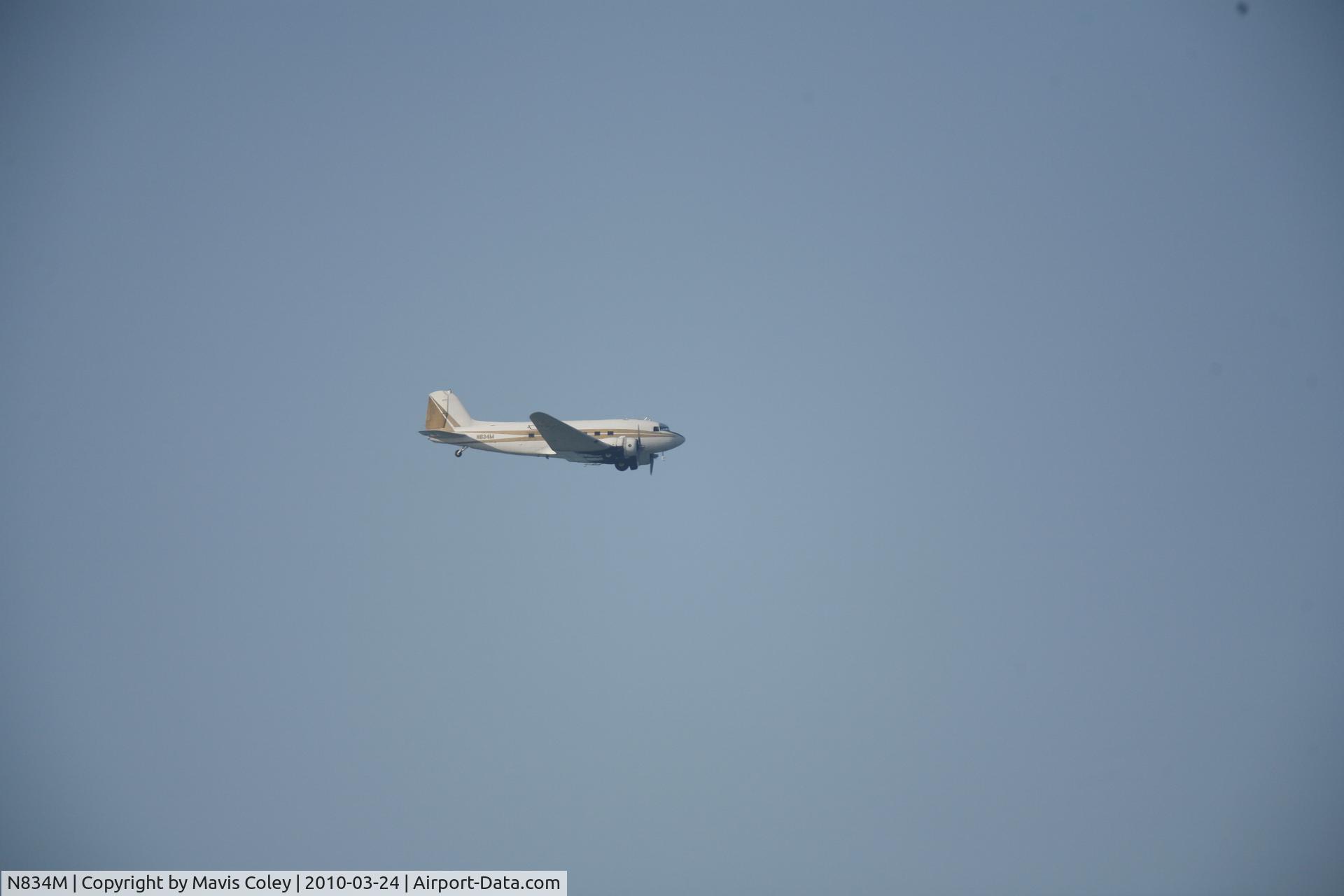 N834M, 1943 Douglas C-47 C/N 43-48950, Taken from Ding Darling NWS, March 2010