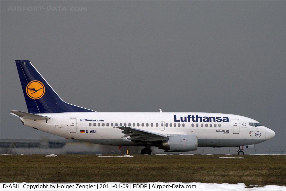 D-ABII, 1991 Boeing 737-530 C/N 24822, Taxiing to rwy 26R