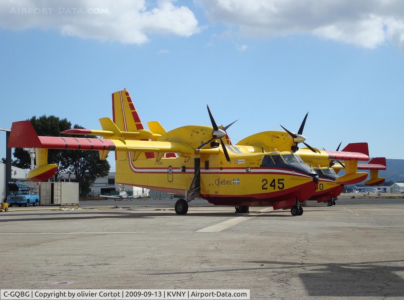 C-GQBG, 1996 Canadair CL-215-6B11 CL-415 C/N 2022, Seen at Van Nuys during california forest fires of summer 2009