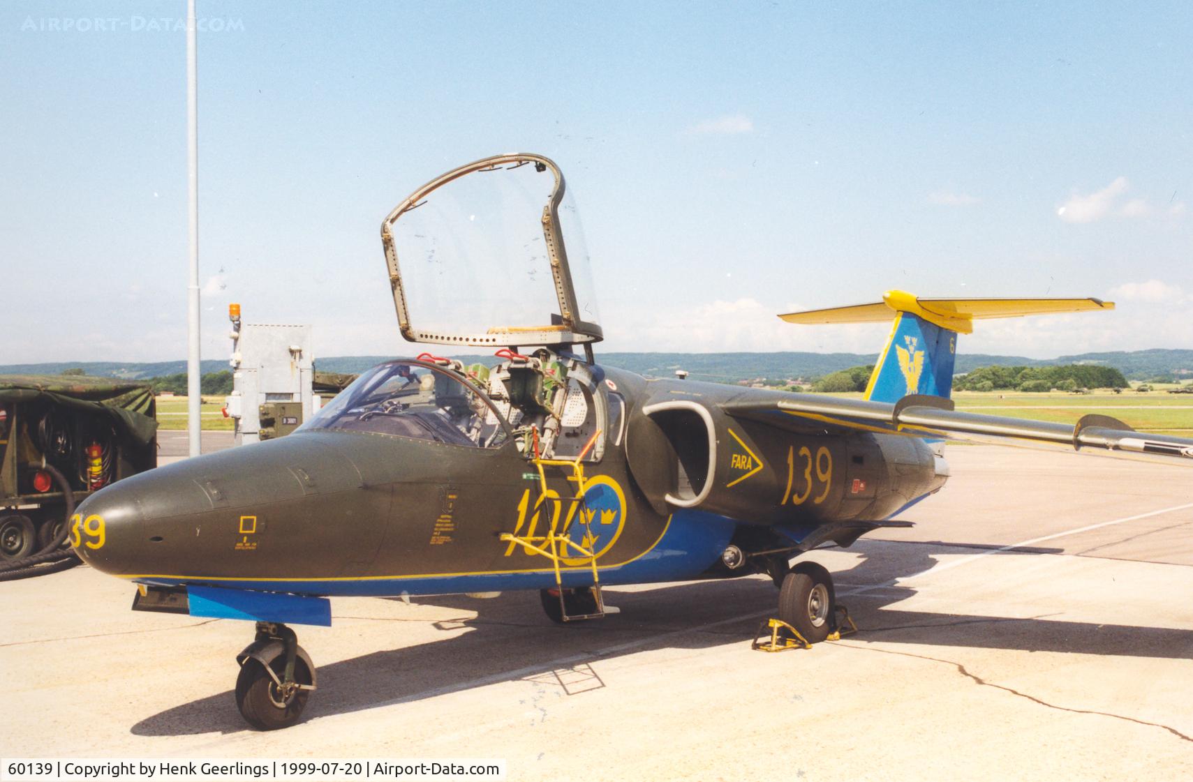 60139, Saab Sk.60A C/N 60139, Swedish Air Force , Saab SK 60AF10 , Skane Wing , Angelholm , Jul '99