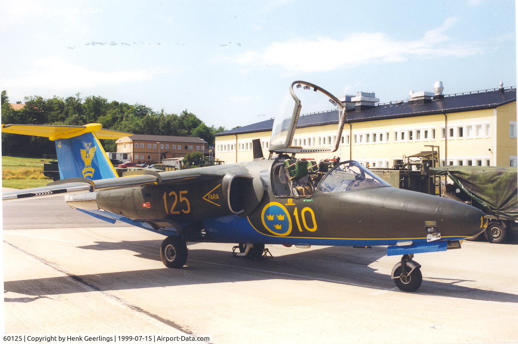 60125, Saab Sk.60A C/N 60-125, Swedish Air Force , Saab Sk60A. Skane Wing F10 at Angelholm , Jul 1999
