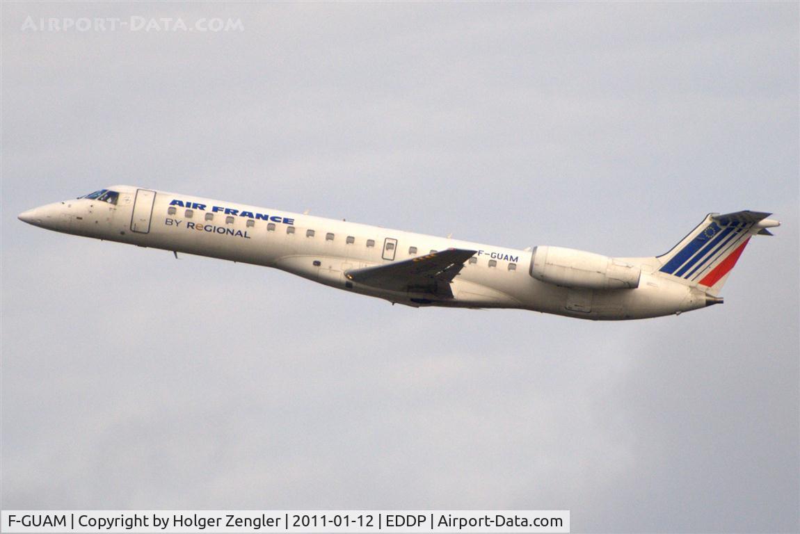 F-GUAM, 2000 Embraer ERJ-145LR (EMB-145LR) C/N 145266, Up and away to Paris CDG