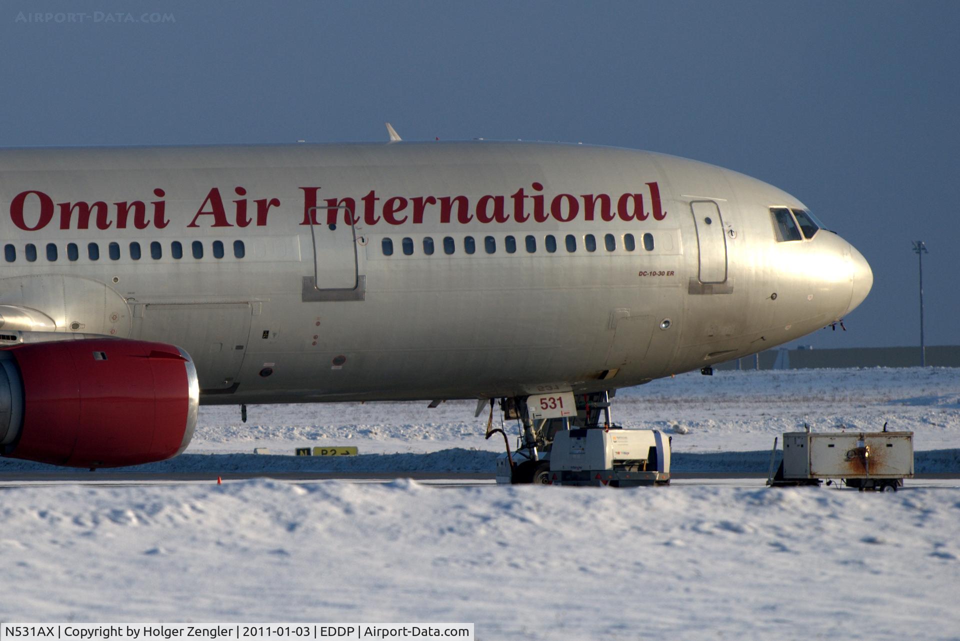 N531AX, 1988 McDonnell Douglas DC-10-30 C/N 48316, Close shot of a beauty in a sunny and cold environment.