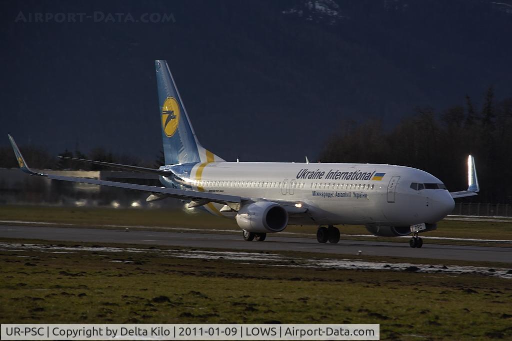 UR-PSC, 2010 Boeing 737-8HX C/N 29662, AUI [PS] Ukraine International Airlines  First flight date 	05/02/2010