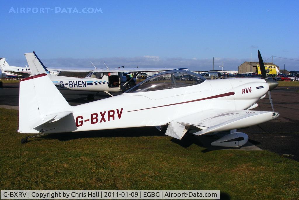 G-BXRV, 2002 Vans RV-4 C/N PFA 181-12482, visitor to the BMAA Icicle 2011 fly-in