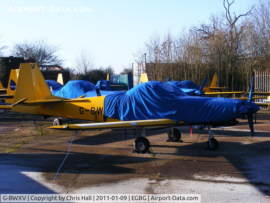 G-BWXV, 1997 Slingsby T-67M-260 Firefly C/N 2256, ex Babcock Defence Services, still in storage at Leicester