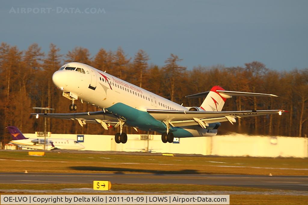 OE-LVO, 1993 Fokker 100 (F-28-0100) C/N 11460, TYR [VO] Austrian Arrows