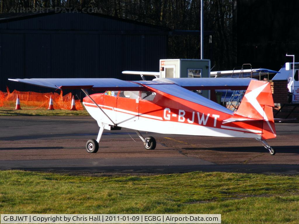 G-BJWT, 1984 Wittman W-10 Tailwind C/N PFA 031-10688, visitor to the BMAA Icicle 2011 fly-in