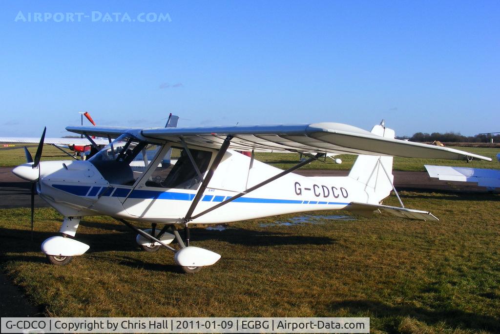 G-CDCO, 2005 Comco Ikarus C42 FB UK C/N PFA 322-14315, visitor to the BMAA Icicle 2011 fly-in