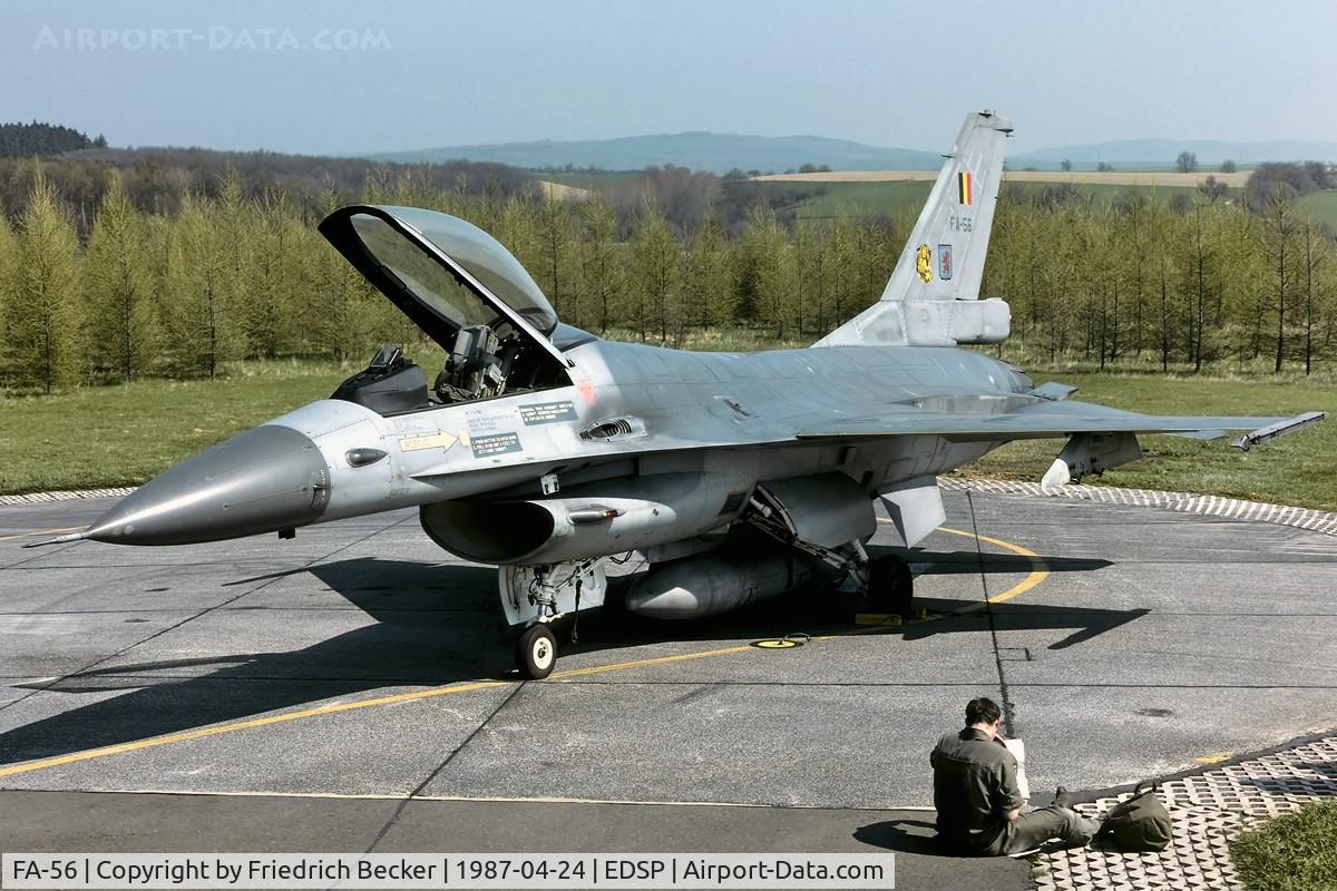 FA-56, SABCA F-16AM Fighting Falcon C/N 6H-56, cross-servicing