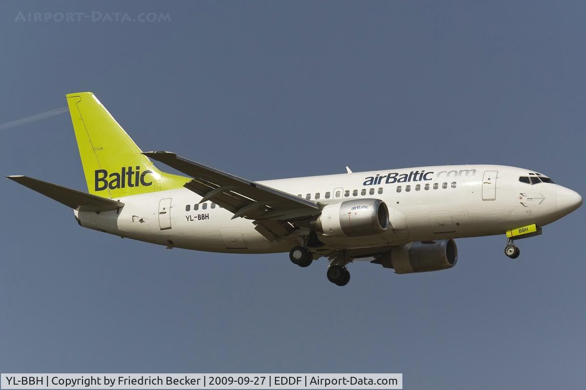YL-BBH, 1990 Boeing 737-548 C/N 24968, on final