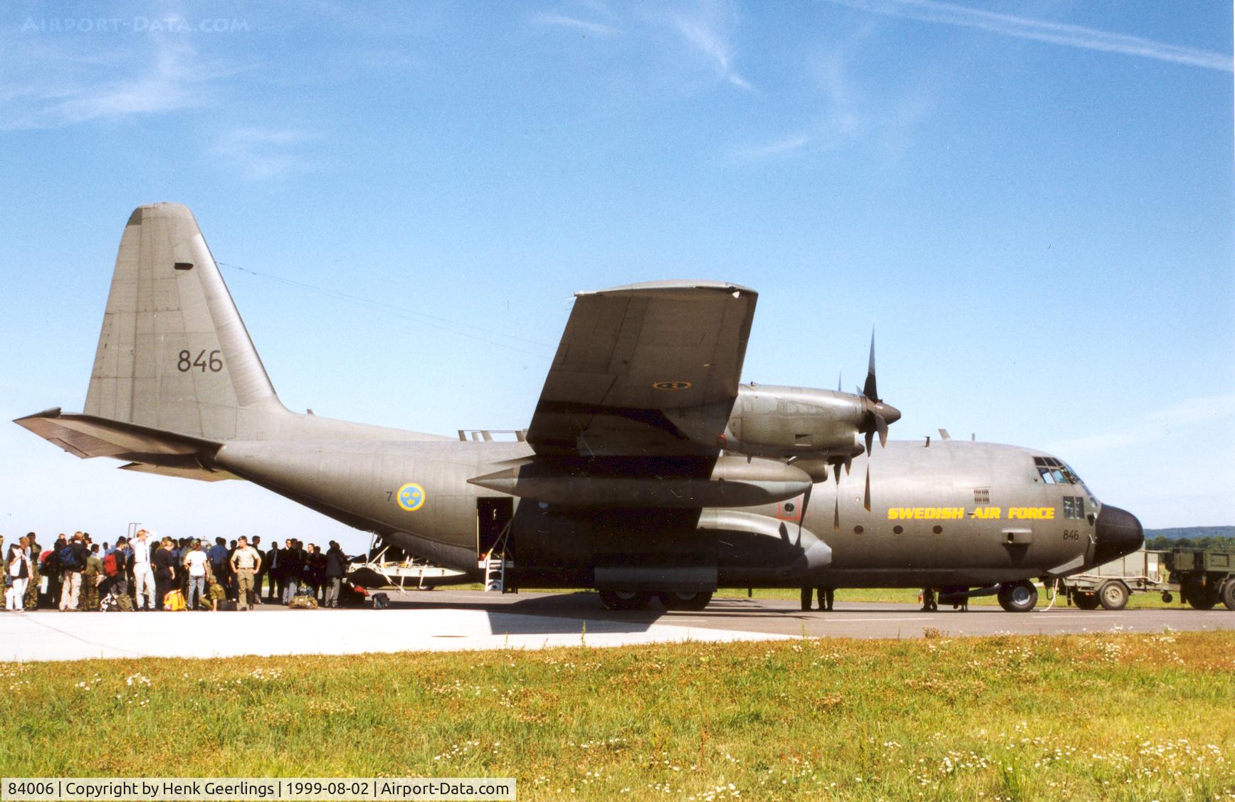 84006, 1981 Lockheed C-130H Hercules C/N 382-4885, Swedish Air Force , C130H Hercules , Aug 1999