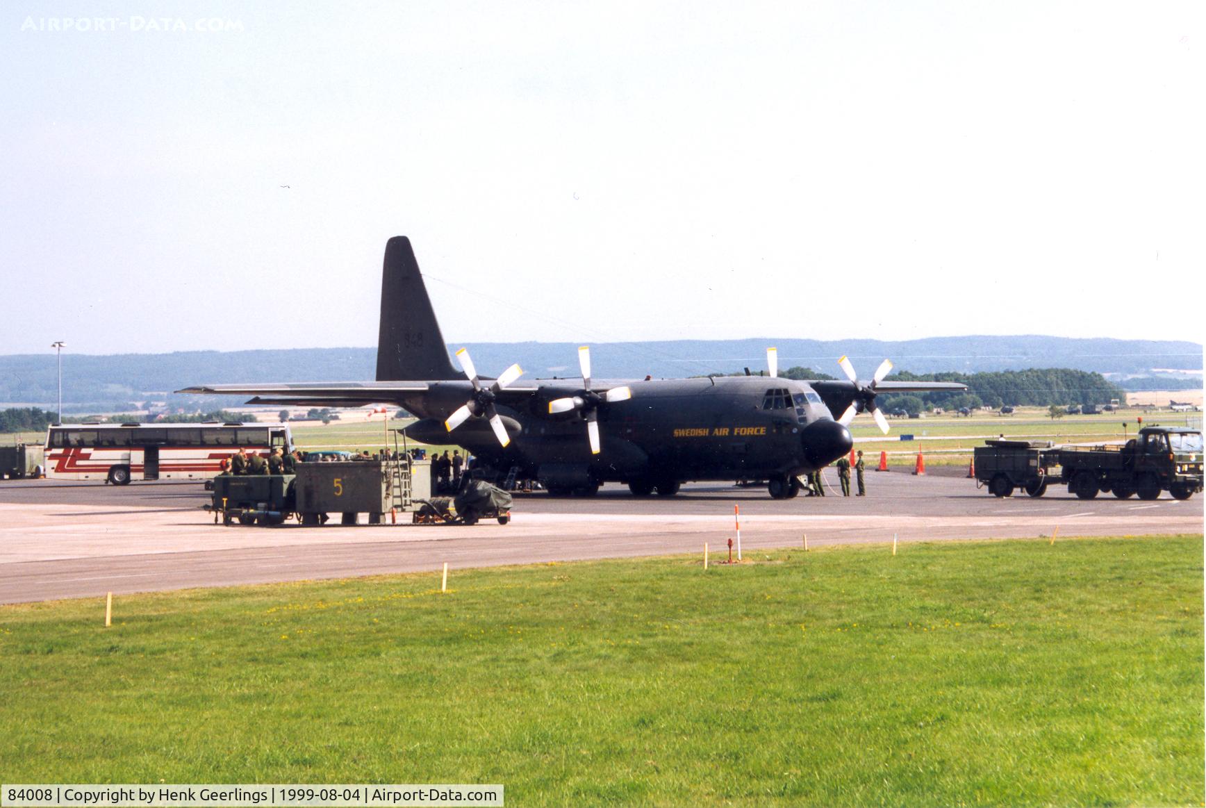 84008, Lockheed C-130H Hercules C/N 382-4890, Swedish AF , Hercules 848 at Angelholm F7