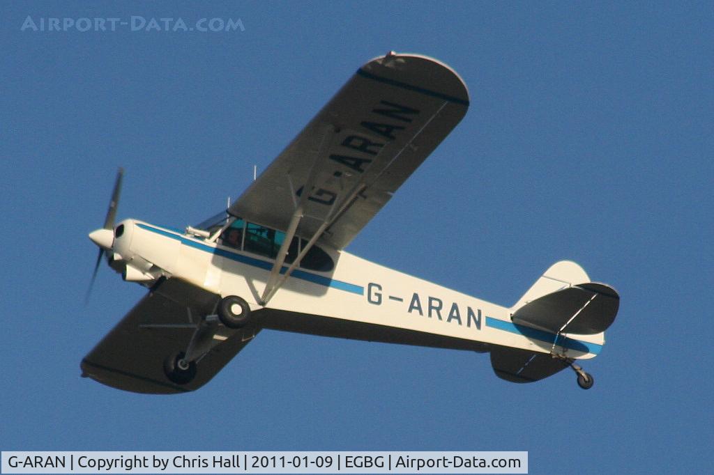 G-ARAN, 1960 Piper PA-18-150 Super Cub C/N 18-7307, visitor from Redhill to the BMAA Icicle 2011 fly-in