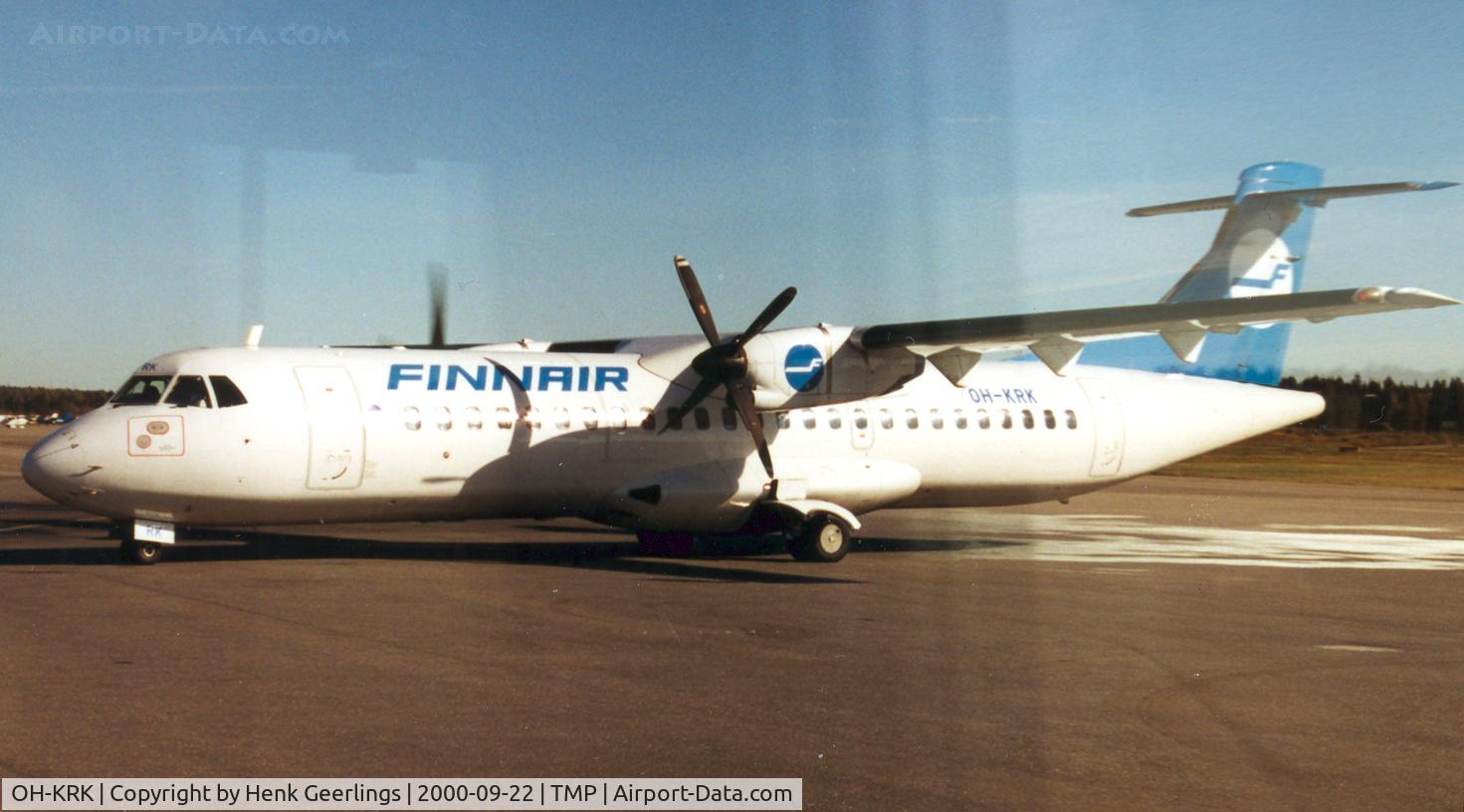 OH-KRK, 1991 ATR 72-201 C/N 251, Finnair , ATR -72 at Tampere