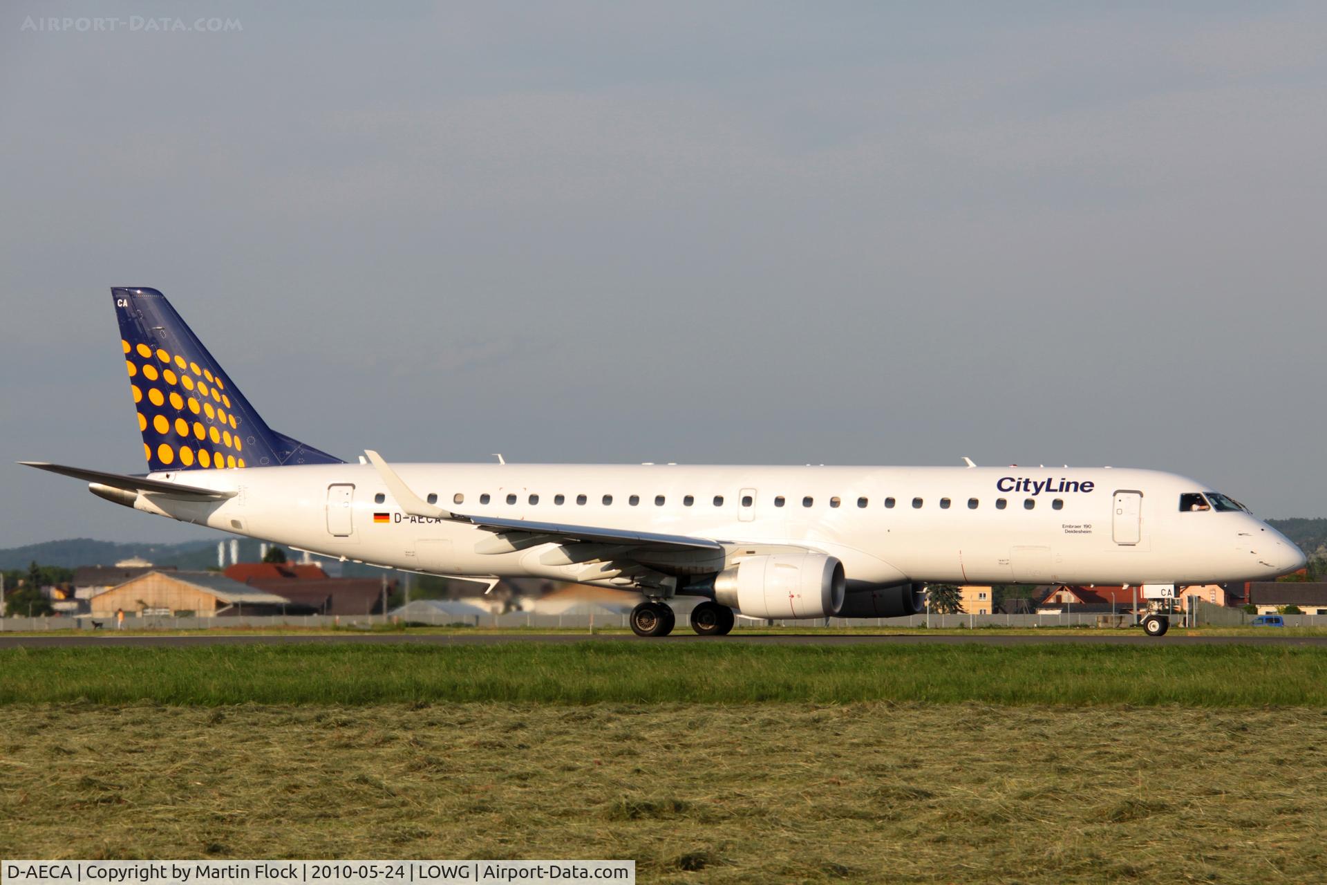 D-AECA, 2009 Embraer 190LR (ERJ-190-100LR) C/N 19000327, .