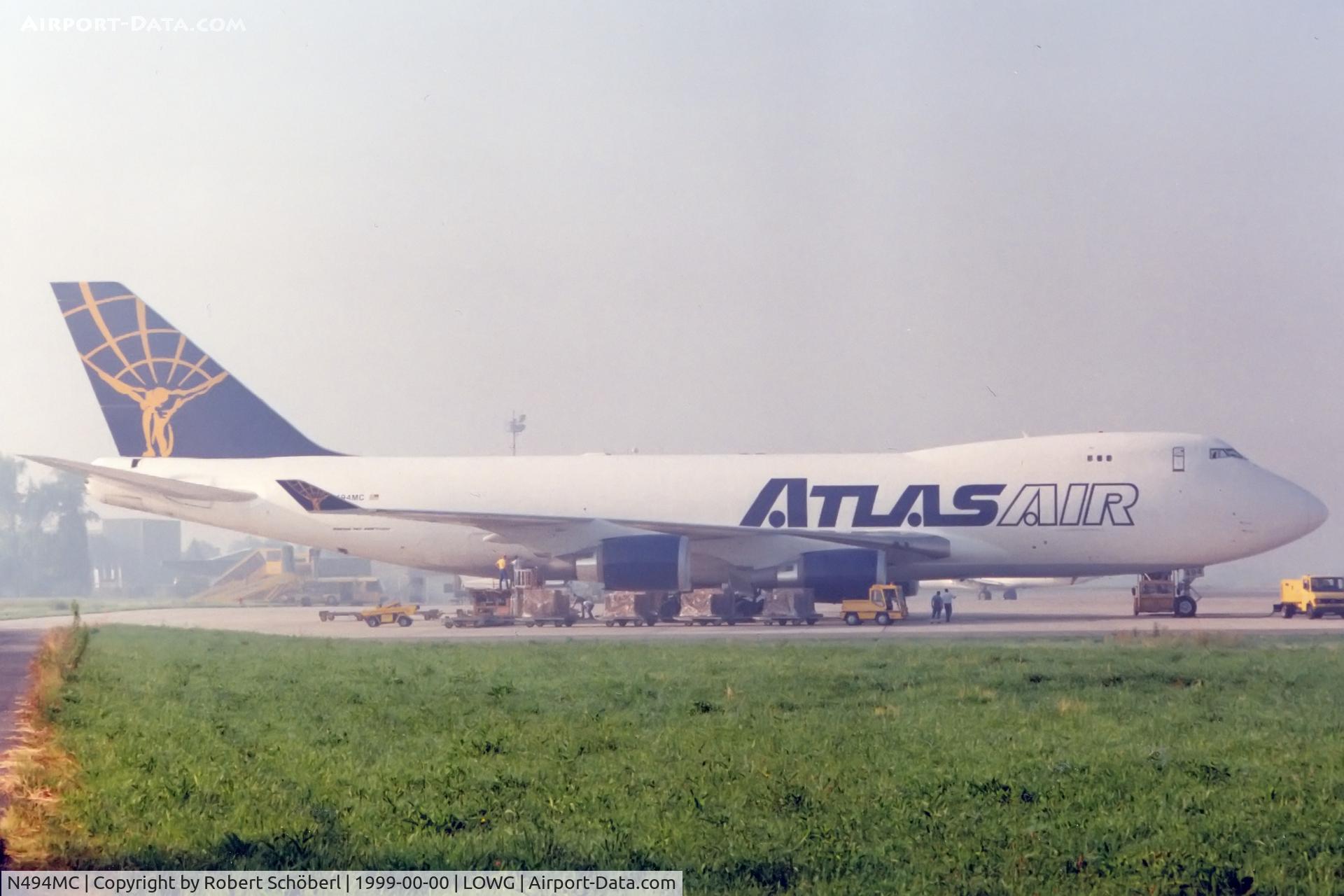 N494MC, 1998 Boeing 747-47UF C/N 29255, N494MC @ LOWG