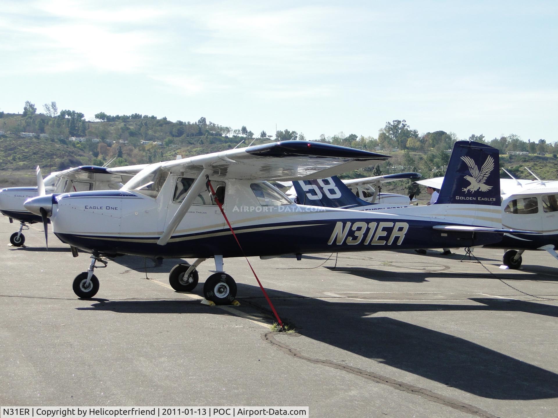 N31ER, 1964 Cessna 150E C/N 15061072, Tied down and parked in Ballard Aviation area