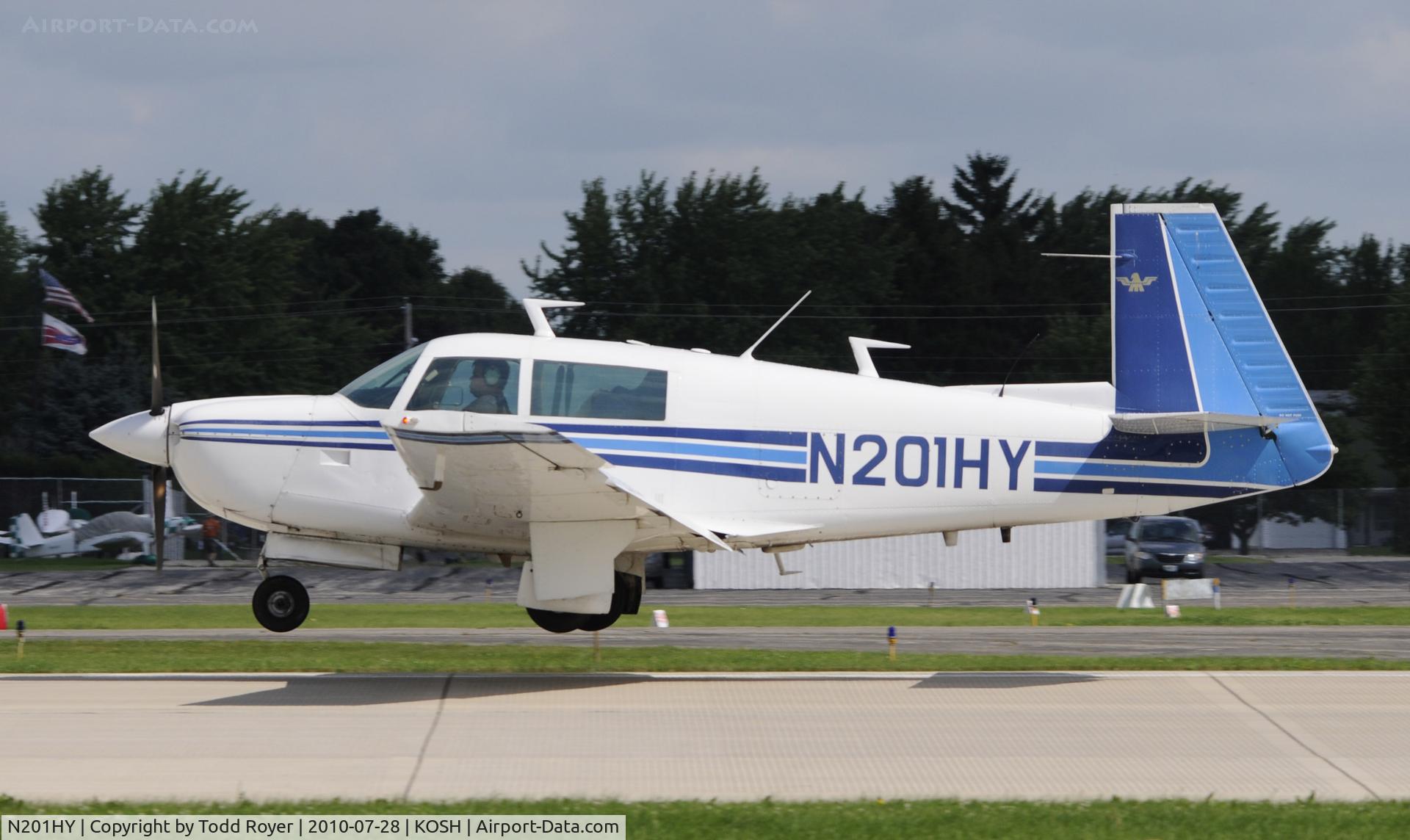 N201HY, 1977 Mooney M20J 201 C/N 24-0211, AIRVENTURE 2010
