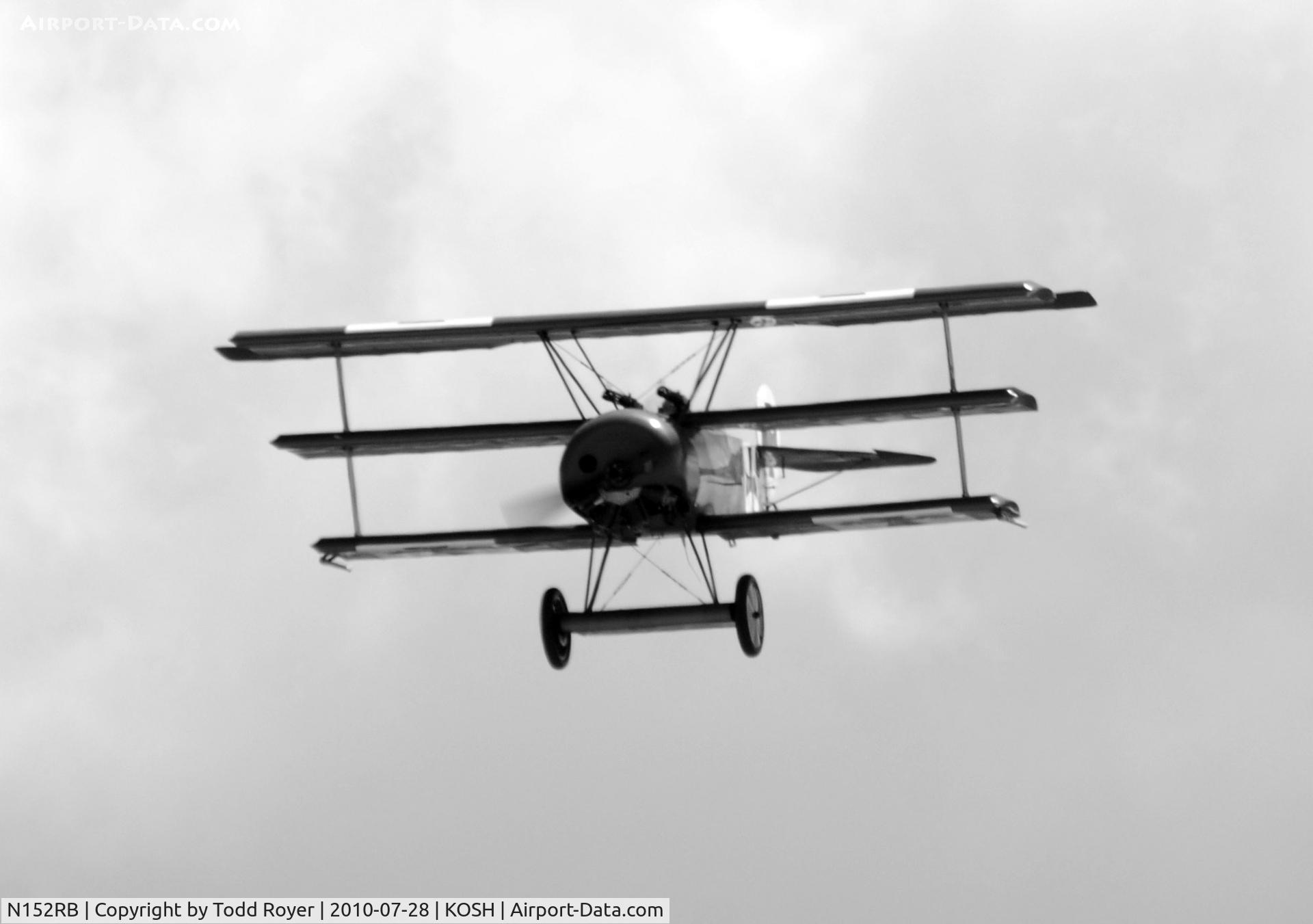 N152RB, 1978 Fokker DR-1 TRIPLANE C/N 20936, AIRVENTURE 2010